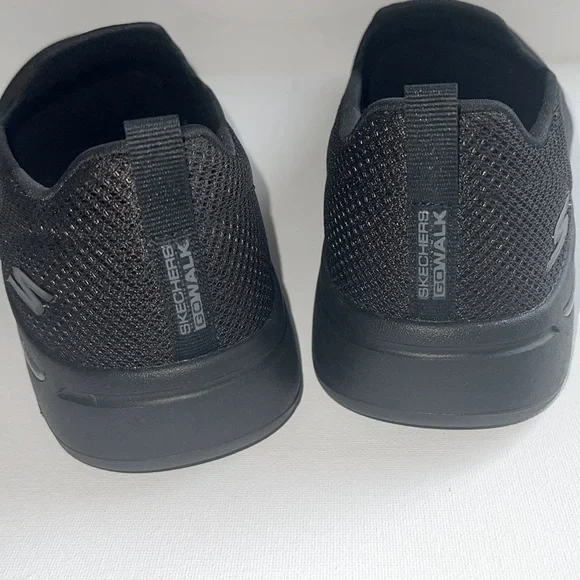 NWOT SKECHERS WOMENS AIR COOLED ARCH FIT BLACK SNEAKERS 8.5 - Picture 12 of 13